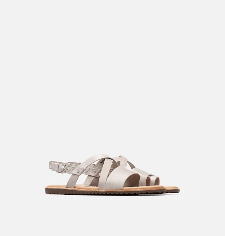 Sorel Dam Sandaler Grå - Ella™ Criss Cross Flat - CSP-317594